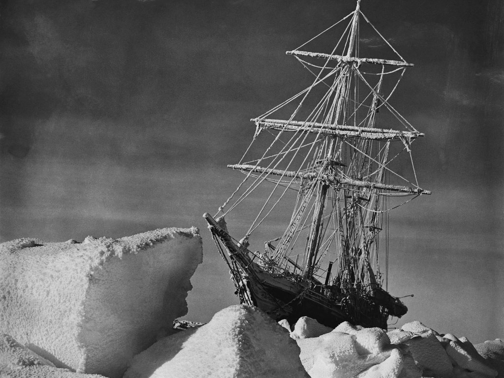 Endurance trapped in ice, 1916
