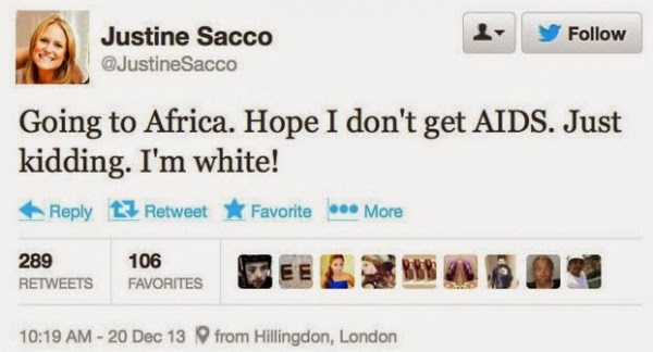 Justine Sacco Twitter Failure