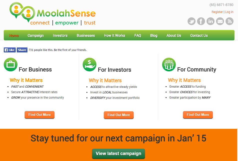MoolahSense Website