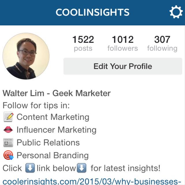 Coolinsights Instagram - over 1000 followers!