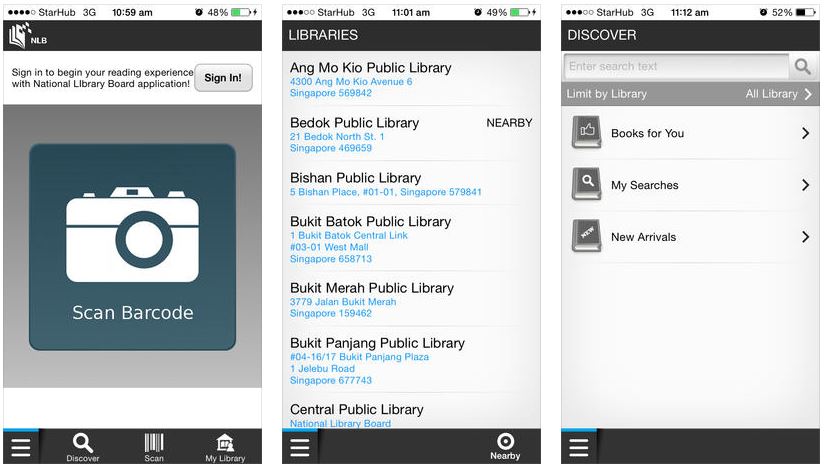 NLB Mobile App Screenshot