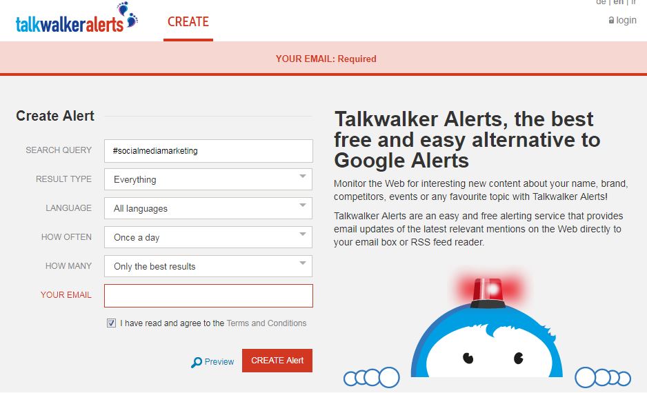 Talkwalker Alerts Hashtag Tracking