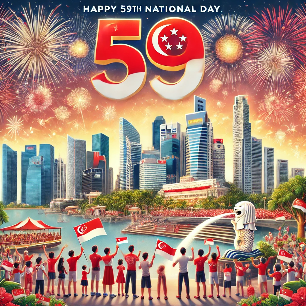 Happy 59 National Day Singapore